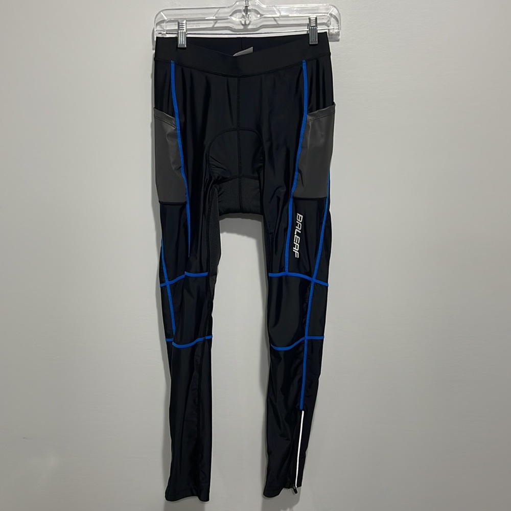 Baleaf cycling pants size medium black blue padded